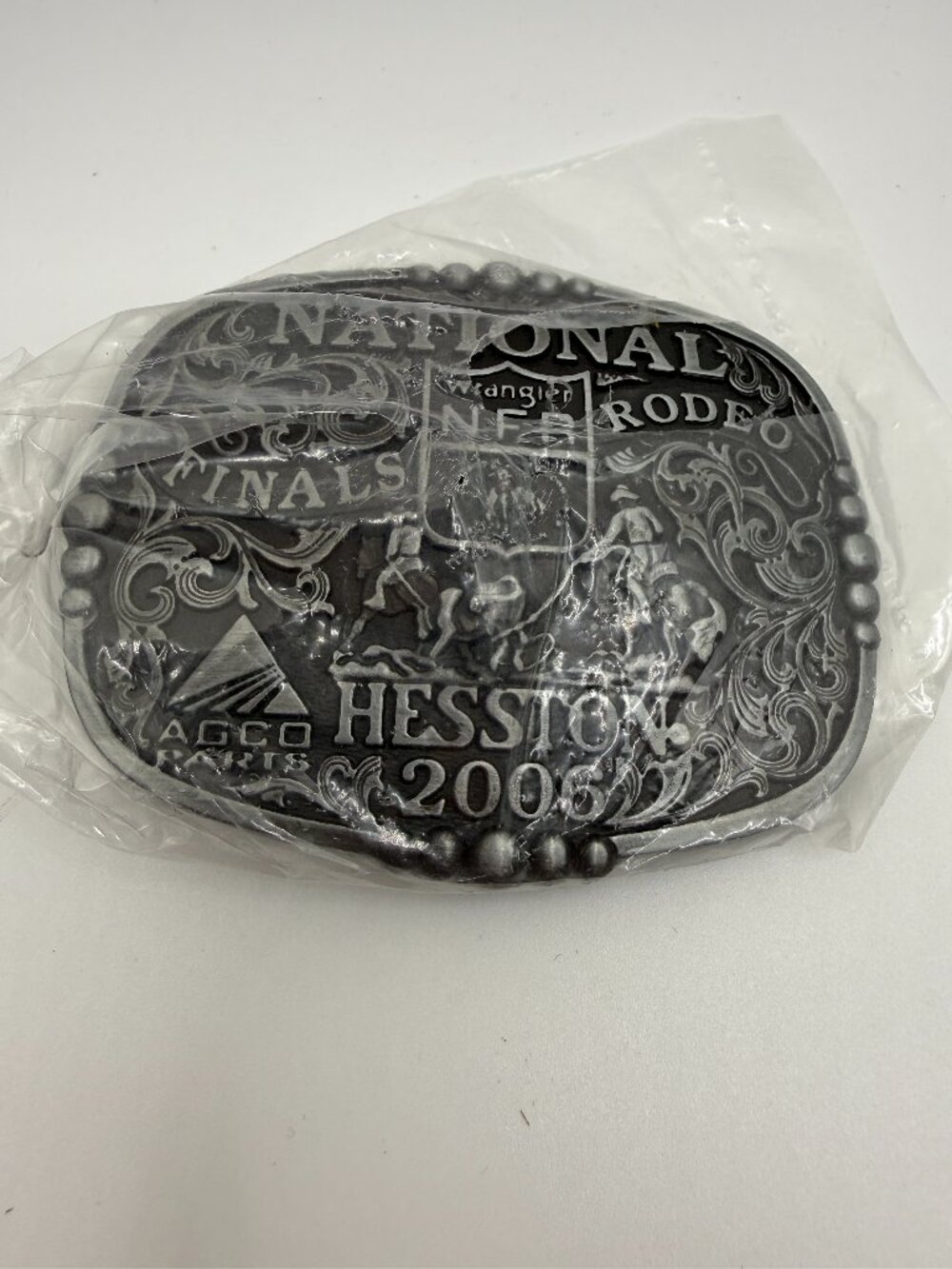 Vintage 2006 Hesston National Finals Rodeo Belt Buckle